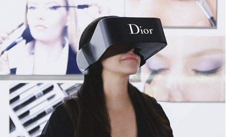 Dior Eyes, Dior’s virtual reality headset designed by Dior’s own workshops. (Courtesy photo)