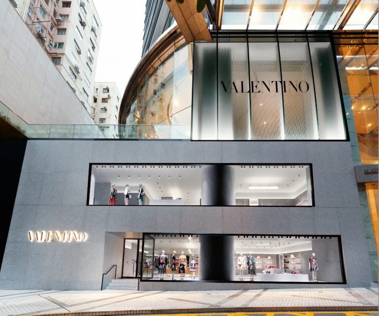 valentino flagsip store hk - retail in asia