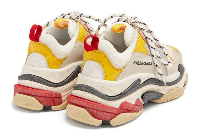 BALENCiAGA Triple S leather and mesh trainers in 2019