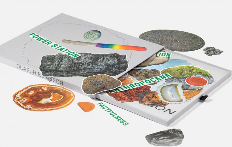 The geological luggage sticker for charity