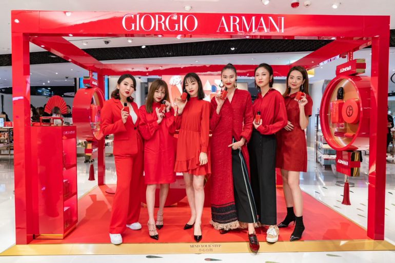 Giorgio Armani Beauty’s first Chinese New Year pop-up store in Hong